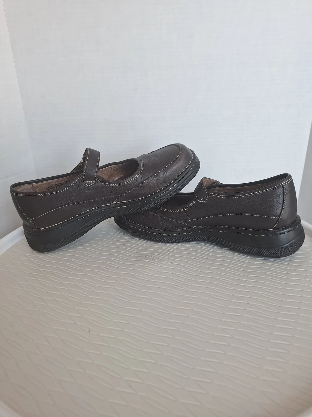 💙Born Brown Leather Mary Jane Comfort Shoes 🤍>>>Size 5 / 37.5 - Picture 10 of 16